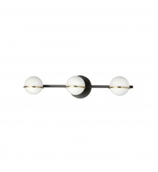  3LT Halogen Vanity, MB/AGB with WH Opal Glass-(SOF-233W-MB-AGB)-Dainolite