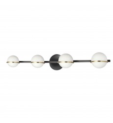  4LT Halogen Vanity, MB/AGB with WH Opal Glass-(SOF-324W-MB-AGB)-Dainolite