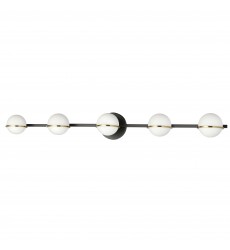  5LT Halogen Vanity, MB/AGB with WH Opal Glass-(SOF-415W-MB-AGB)-Dainolite