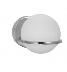  1LT Wall Sconce, PC Finish with White GL-(SOF-61W-PC)-Dainolite