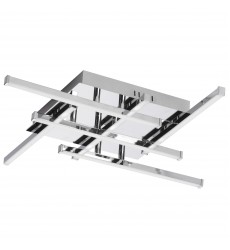 6LT Flush Mount, Polished Chrome-(SUM-2020FH-PC)-Dainolite  6LT Flush Mount, Polished Chrome-(SUM-2020FH-PC)-Dainolite