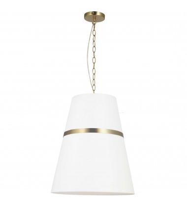  3LT Pendant, AGB w/ WH Shade-(SYM-183P-AGB-WH)-Dainolite