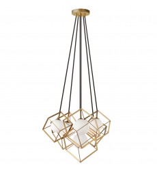6LT Halogen Pendant Gold -(TSN-6P-GLD)-Dainolite  6LT Halogen Pendant Gold -(TSN-6P-GLD)-Dainolite