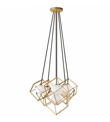 6LT Halogen Pendant Gold -(TSN-6P-GLD)-Dainolite  6LT Halogen Pendant Gold -(TSN-6P-GLD)-Dainolite
