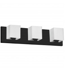  3LT Halogen Vanity, MB w/ WH Glass-(V1230-3W-MB)-Dainolite
