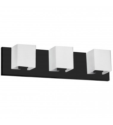  3LT Halogen Vanity, MB w/ WH Glass-(V1230-3W-MB)-Dainolite