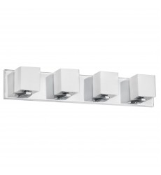 4LT Vanity, Polished Chrome Finish-(V1230-4W-PC)-Dainolite  4LT Vanity, Polished Chrome Finish-(V1230-4W-PC)-Dainolite