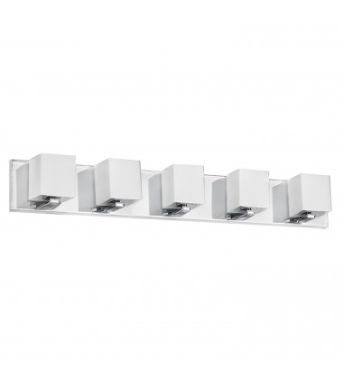 5LT Vanity, Polished Chrome Finish-(V1230-5W-PC)-Dainolite  5LT Vanity, Polished Chrome Finish-(V1230-5W-PC)-Dainolite