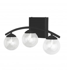  3LT Halogen Vanity, MB w/ Clear Glass-(V13-203W-MB)-Dainolite