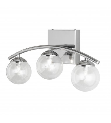 3LT G9 Vanity, Polished Chrome Finish-(V13-203W-PC)-Dainolite  3LT G9 Vanity, Polished Chrome Finish-(V13-203W-PC)-Dainolite