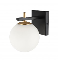  1LT Halogen Wall Sconce, MB & AGB-(VAD-51W-MB-AGB)-Dainolite