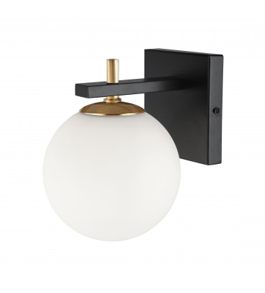  1LT Halogen Wall Sconce, MB & AGB-(VAD-51W-MB-AGB)-Dainolite