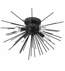  4LT Incandescent Flush Mount, MB-(VEG-184FH-MB)-Dainolite