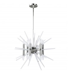 12LT Incandescent Chand, Polished Chrome Finish-(VEL-2412C-PC)-Dainolite