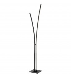  30W Floor Lamp, MB w/ WH Acrylic Diffuser-(VIN-6536LEDF-MB)-Dainolite
