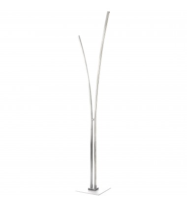  30W Floor Lamp, SV w/ WH Acrylic Diffuser-(VIN-6536LEDF-SV)-Dainolite