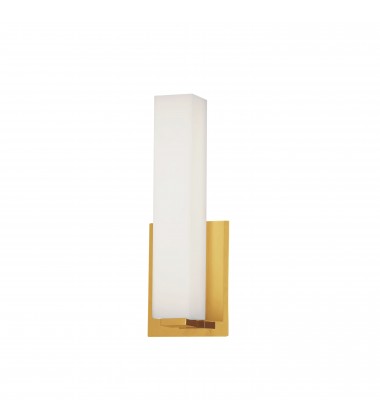  12W Wall Sconce, AGB w/ WH Glass-(VLD-172-10-AGB)-Dainolite