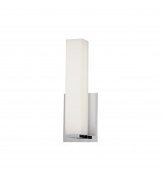  12W Wall Sconce, PC w/ WH Glass-(VLD-172-10-PC)-Dainolite