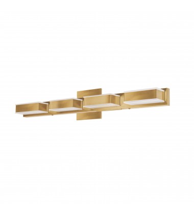  20W Wall Vanity, Aged Brass Finish-(VLD-215-4W-GLD)-Dainolite