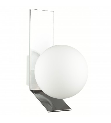  1LT Halogen Wall Sconce, PC w/ Opal White Glass-(VMT-81W-PC)-Dainolite