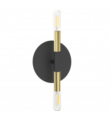  2LT Incandescent Wall Sconce, MB & AGB-(WAN-132W-MB-AGB)-Dainolite