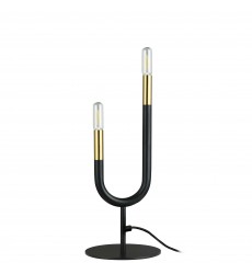  2LT Incandescent Table Lamp, MB & AGB-(WAN-172T-MB-AGB)-Dainolite