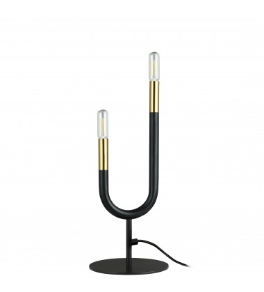  2LT Incandescent Table Lamp, MB & AGB-(WAN-172T-MB-AGB)-Dainolite