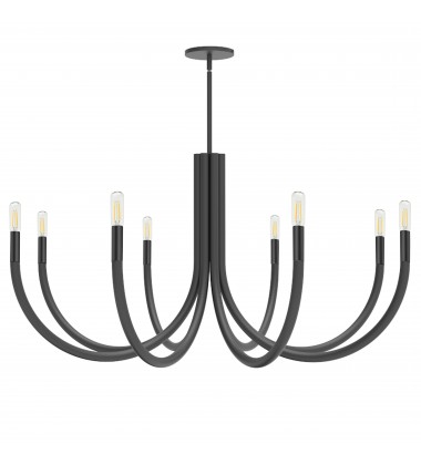  8LT Chandelier, MB-(WAN-388C-MB)-Dainolite