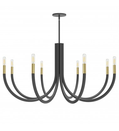  8LT Chandelier, MB & AGB-(WAN-388C-MB-AGB)-Dainolite
