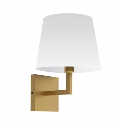  1LT Incandescent Wall Sconce, AGB w/ White Shade-(WHN-91W-AGB-WH)-Dainolite