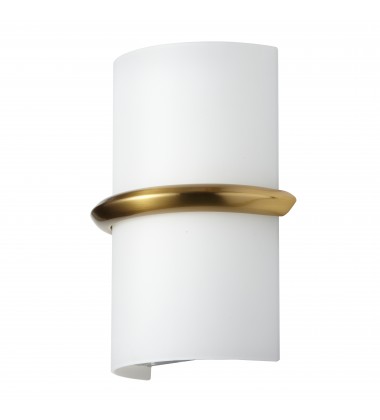  14W Wall Sconce, AGB w/ Opal Glass-(WLC-914LEDW-AGB)-Dainolite