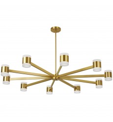  140W Chandelier, AGB w/ FR Acrylic Diff-(WLS-48140LEDC-AGB)-Dainolite