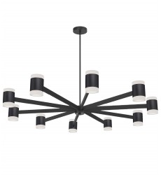  140W Chandelier, MB w/ FR Acrylic Diff-(WLS-48140LEDC-MB)-Dainolite
