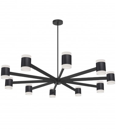  140W Chandelier, MB w/ FR Acrylic Diff-(WLS-48140LEDC-MB)-Dainolite