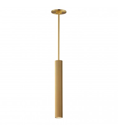  Reeds 1-Light LED Pendant - Stem Hung-(E11012-GLD)-ET2