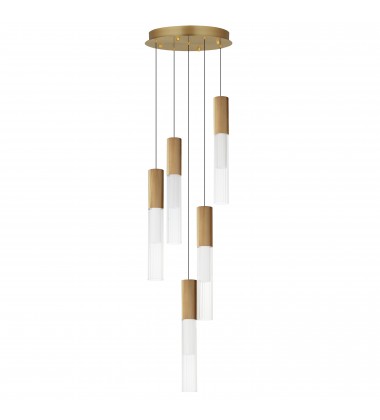  Reeds 5-Light LED Pendant-(E11015-144GLD)-ET2
