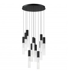  Reeds 12-Light LED Pendant-(E11019-144BK)-ET2