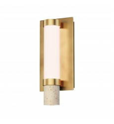  Travertine 1-Light LED Wall Sconce-(E11050-01TVGLD)-ET2