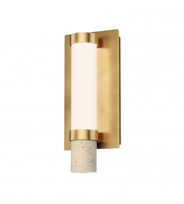  Travertine 1-Light LED Wall Sconce-(E11050-01TVGLD)-ET2