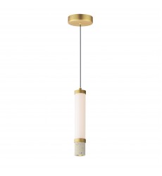  Travertine 1-Light LED Pendant-(E11051-01TVGLD)-ET2
