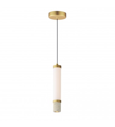  Travertine 1-Light LED Pendant-(E11051-01TVGLD)-ET2