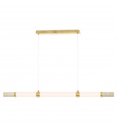  Travertine Linear LED  Pendant-(E11056-01TVGLD)-ET2
