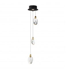Pebble 3-Light LED Pendant-(E11073-122BKPG)-ET2  Pebble 3-Light LED Pendant-(E11073-122BKPG)-ET2