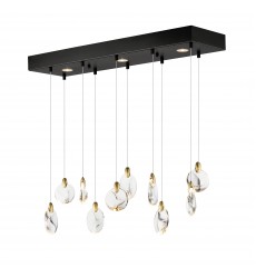 Pebble 10-Light LED Pendant-(E11076-122BKPG)-ET2  Pebble 10-Light LED Pendant-(E11076-122BKPG)-ET2