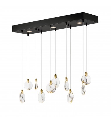 Pebble 10-Light LED Pendant-(E11076-122BKPG)-ET2  Pebble 10-Light LED Pendant-(E11076-122BKPG)-ET2