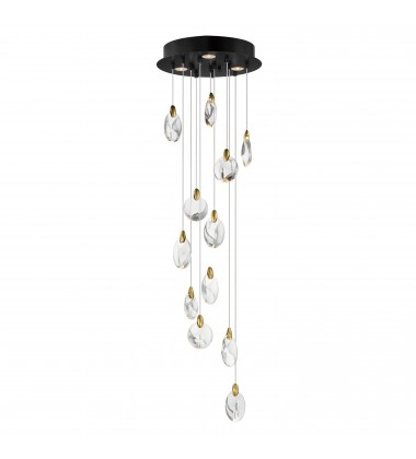 Pebble 12-Light LED Pendant-(E11078-122BKPG)-ET2  Pebble 12-Light LED Pendant-(E11078-122BKPG)-ET2