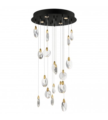 Pebble 18-Light LED Pendant-(E11079-122BKPG)-ET2  Pebble 18-Light LED Pendant-(E11079-122BKPG)-ET2