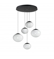  Nimbus LED 5-Light Pendant-(E11525-113BK)-ET2