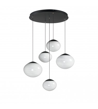  Nimbus LED 5-Light Pendant-(E11525-113BK)-ET2