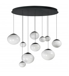  Nimbus LED 10-Light Pendant-(E11529-113BK)-ET2
